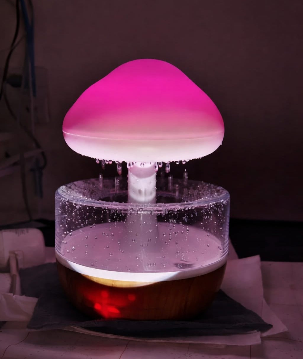 Humidificador  de nube con lluvia relajante